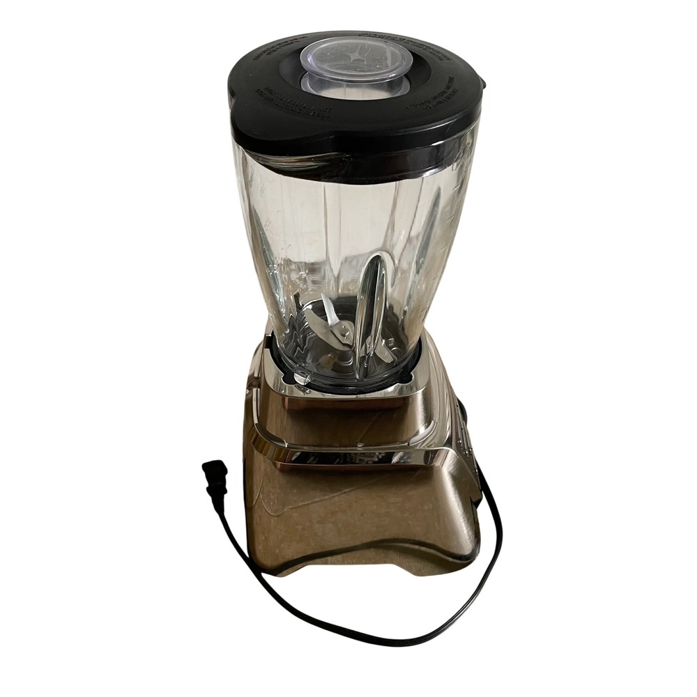 Oster 6 Cup Glass Jar Blender Brushed Nickel BLSTMB 7 Speed 120V 7.5A Max - Picture 6 of 7